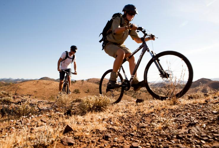 南澳大利亚州，弗林德斯山脉，山地自行车骑行体验 © Wild Bush Luxury 版权所有