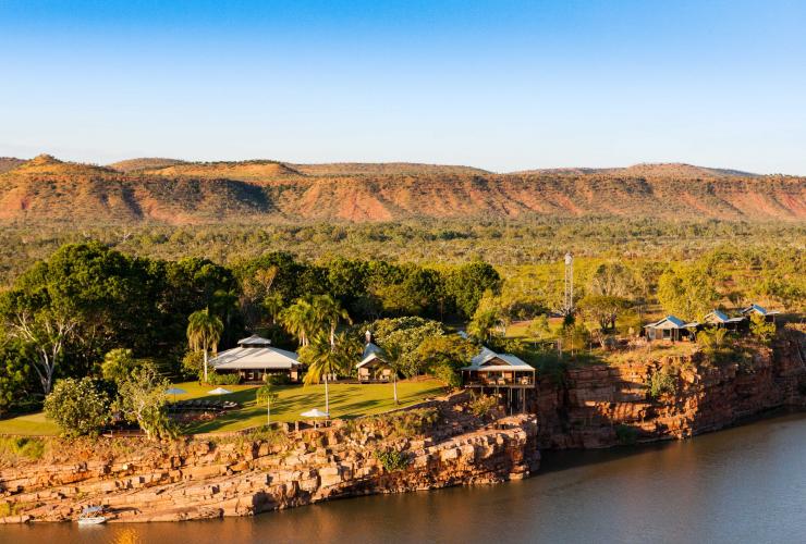西澳大利亚州，从埃尔奎斯特家园俯瞰张伯伦峡谷的鸟瞰图© 西澳大利亚州旅游局版权所有