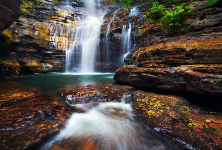 新南威尔士州，蓝山国家公园，皇后瀑布 © 新南威尔士州旅游局版权所有