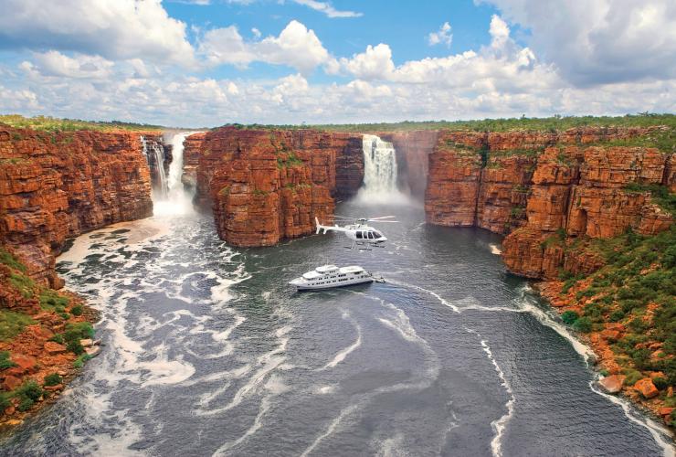 西澳大利亚州，金伯利，乔治王瀑布，真北邮轮 © North Star Cruises Australia 版权所有