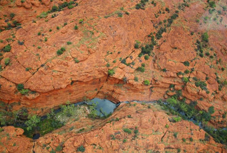 北领地，国王峡谷，鸟瞰图 © 澳大利亚旅游局版权所有