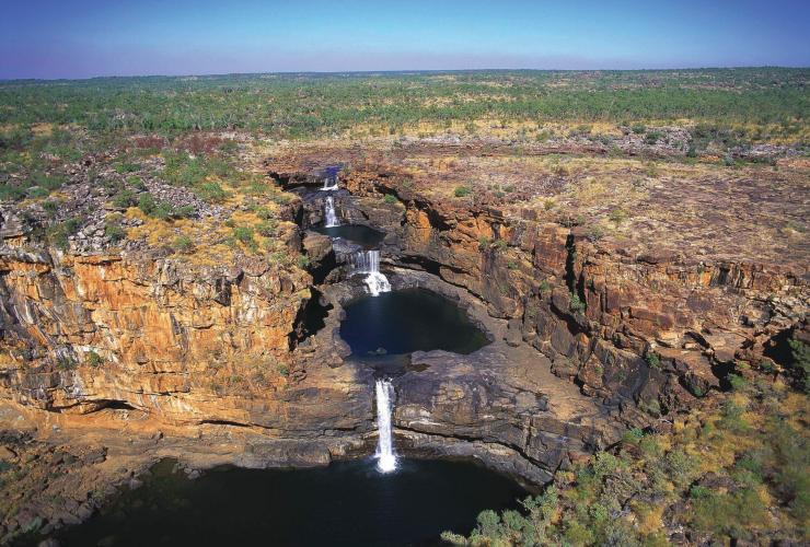 西澳大利亚州，米切尔河国家公园，米切尔瀑布 © 西澳大利亚州旅游局版权所有