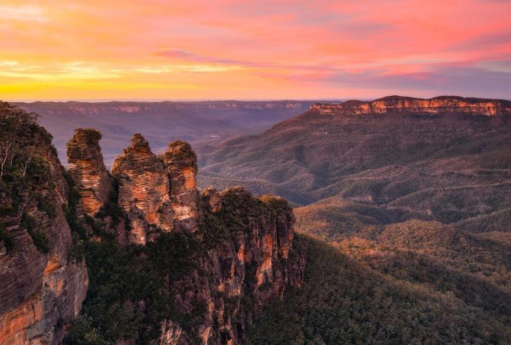 新南威尔士州，蓝山，三姐妹峰 © Daniel Tran/新南威尔士州旅游局版权所有