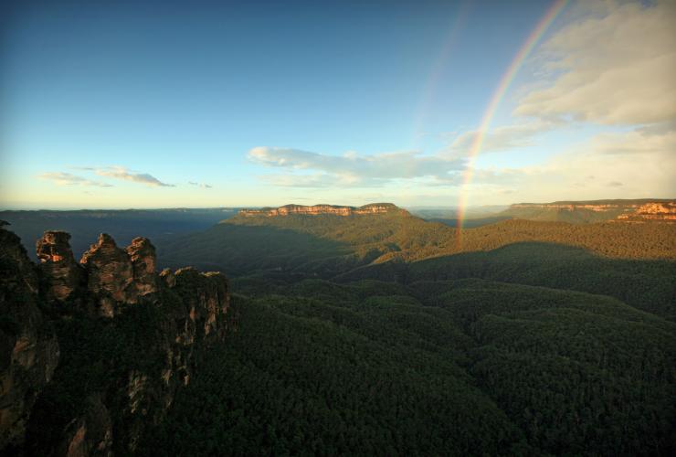 新南威尔士州，蓝山，三姐妹峰 © 澳大利亚旅游局版权所有