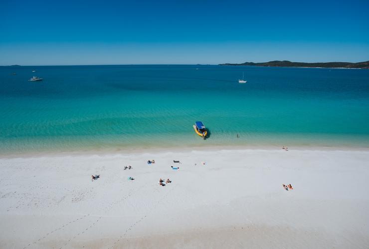 昆士兰州，白天堂海滩，Heli Reef © 澳大利亚旅游局版权所有
