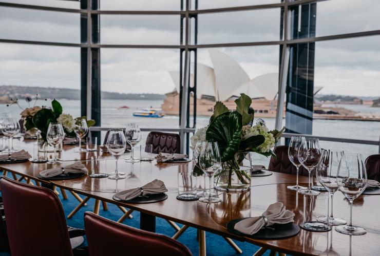 新南威尔士州，悉尼，私人用餐场所 6，码头餐厅，上层塔餐厅 © 码头餐厅版权所有