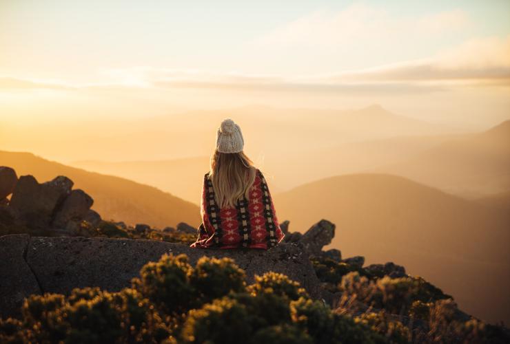 塔斯马尼亚州，霍巴特，kunanyi/惠灵顿山山顶 © Emilie Ristevski 版权所有
