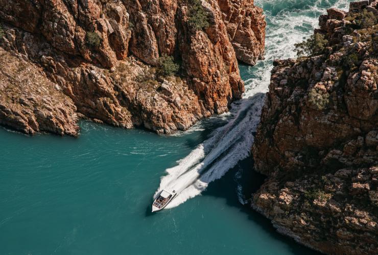 西澳大利亚州，塔尔博特湾，水平瀑布 © 西澳大利亚州旅游局版权所有